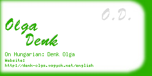 olga denk business card
